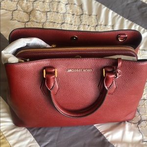 Michael Kors Camille Leather Satchel